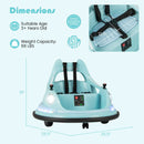 12V Kids Ride On Bumper Car with Remote Control and Dual Joysticks by LJGDeals
