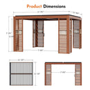 [12X12FT] Alora Premium Outdoor Wood Grain Louvered Pergola With Integrated Drainage (SAK74256) by SAKSBY WHOLESALE