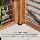 [12X12FT] Alora Premium Outdoor Wood Grain Louvered Pergola With Integrated Drainage (SAK74256) by SAKSBY WHOLESALE