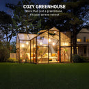 [12X12FT] Premium T-Shape Polycarbonate Greenhouse With UV Protection And Aluminum Frame (SAK27460) by SAKSBY WHOLESALE