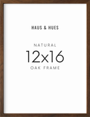 12x16, Walnut Oak Plexi Frame