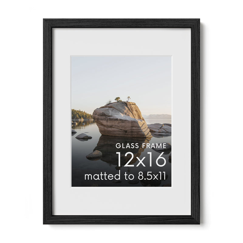 Standalone Glass Oak Wood Frames