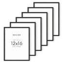 12x16 in, Set of 6, Black Oak Frame
