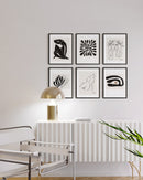 12x16 in, Set of 6, Black Oak Frame