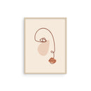 Blush abstract face