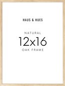12x16, Beige Oak Plexi Frame