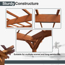 [12X16FT] Alora Extra Large Outdoor Wooden Waterproof Grape Gazebo, Brown (SAK76476)