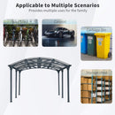 [12X16FT] Alora Large Outdoor Aluminum Arch Carport With Polycarbonate Panels (SAK65820)