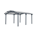 [12X16FT] Alora Large Outdoor Aluminum Arch Carport With Polycarbonate Panels (SAK65820)