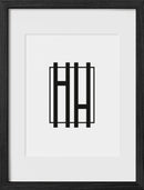 12x16, Black Oak Glass Frame