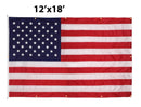 Nylon American Flag with Grommets Along Edges for Wall Hanging - Indoor or Outdoor *Made in USA*