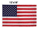 WallSafe™ Nylon Wall-Mounted American Flag | Reinforced Edge Grommets | Made in USA by Flagman of America
