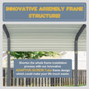 [12X20FT] Alora Premium Heavy-Duty Outdoor Canopy Garage Shelter With Galvanized Metal Roof (SAK91523) by SAKSBY WHOLESALE