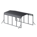 [12X20FT] Alora Heavy-Duty All-Weather Metal Carport With Reinforced Support Base (SAK97381) by SAKSBY WHOLESALE