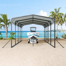 [12X20FT] Alora Heavy-Duty All-Weather Metal Carport With Reinforced Support Base (SAK97381) by SAKSBY WHOLESALE
