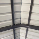 [12X20FT] Alora Heavy-Duty Metal Carport With Galvanized Steel Roof For Car, Boats And Trucks, Gray (SAK95562)