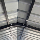 [12X20FT] Alora Heavy-Duty Metal Carport With Galvanized Steel Roof For Car, Boats And Trucks, Gray (SAK95562)