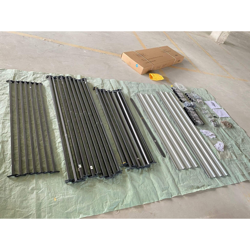 [12X20FT] Alora Heavy-Duty Metal Carport With Galvanized Steel Roof For Car, Boats And Trucks, Gray (SAK95562)