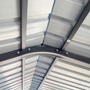 [12X20FT] Alora Heavy-Duty Metal Carport With Galvanized Steel Roof For Car, Boats And Trucks, Gray (SAK95562)