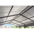 [12X20FT] Alora Heavy-Duty Metal Carport With Galvanized Steel Roof For Car, Boats And Trucks, Gray (SAK95562)