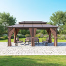 [12X20FT] Alora Premium Aluminum Outdoor Polycarbonate Hardtop Gazebo With Netting & Curtains (SAK36580) by SAKSBY.com