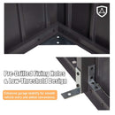[12X25FT] Alora Extra Large Heavy-Duty Outdoor Metal Carport Garage Shed With Lockable Double Hinged Doors (SAK34153)