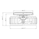 13" Modern DC Motor Flush Mount Reversible Crystal Ceiling Fan with Lighting and Remote Control