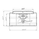 13" Madurai Farmhouse Flush Mount Reversible Ceiling Fan with Lighting and Remote Control