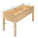 Wooden Raised Vegetable Garden Bed Elevated Grow Vegetable Planter by LJGDeals