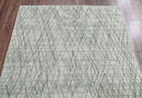 4x6 Tone on Tone Gray Hand Knotted 100% Wool Modern & Contemporary Oriental Area Rug