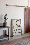 Vintage Modern LOVE Typography Canvas Print
