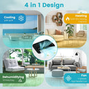 13000 BTU Portable 4-in-1 Air Conditioner with App and Voice Control-White by LJGDeals
