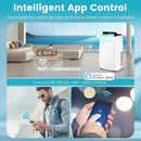13000 BTU Portable 4-in-1 Air Conditioner with App and Voice Control-White by LJGDeals