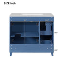 Bathroom Vanity With Sink, Soft Close Doors, Adjustable Shelves by HouseOfZazla