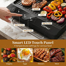 1300W Indoor Electric Grill with Removable Touch Panel by LJGDeals