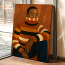 Quiet Thoughts in a Striped Sweater by Kooly