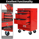 Rolling Metal Tool Chest With Drawers, Steel Storage Cabinet With Ball Bearing Slides by HouseOfZazla