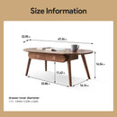 Capsule Centre Low Table With Drawers Coffee Table by HouseOfZazla