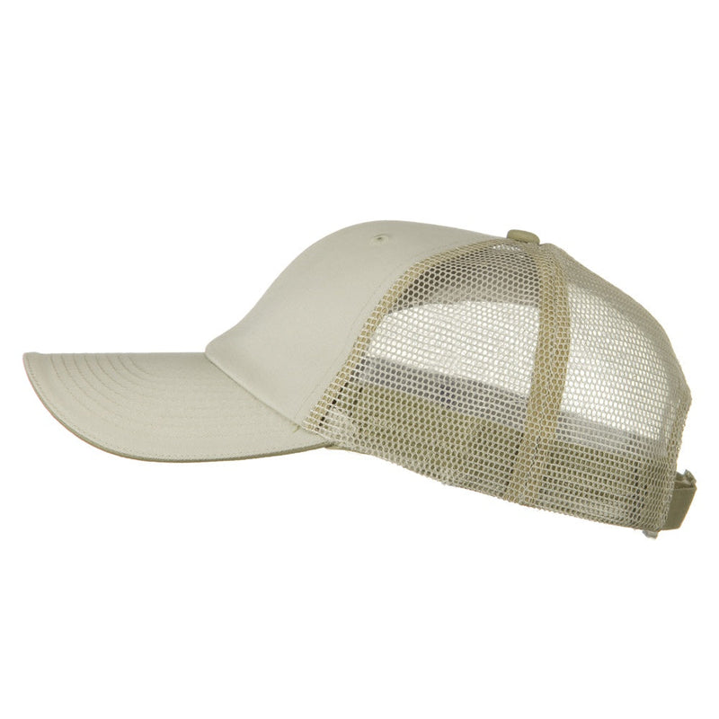 Big Size Garment Washed Cotton Twill Mesh Cap