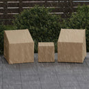 Patio Furniture Covers Waterproof Outdoor Conversation Covers for 3 Pieces Bistro Set-Beige by LJGDeals