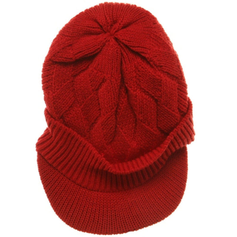 Acrylic Plain Beanie Visor