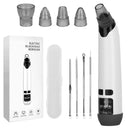 Hot Compress Blackhead Remover Vacuum Electric Pore Extractor Acne Removal Tool with 4 Probes 4 Pimple Popper Tools for All Skins