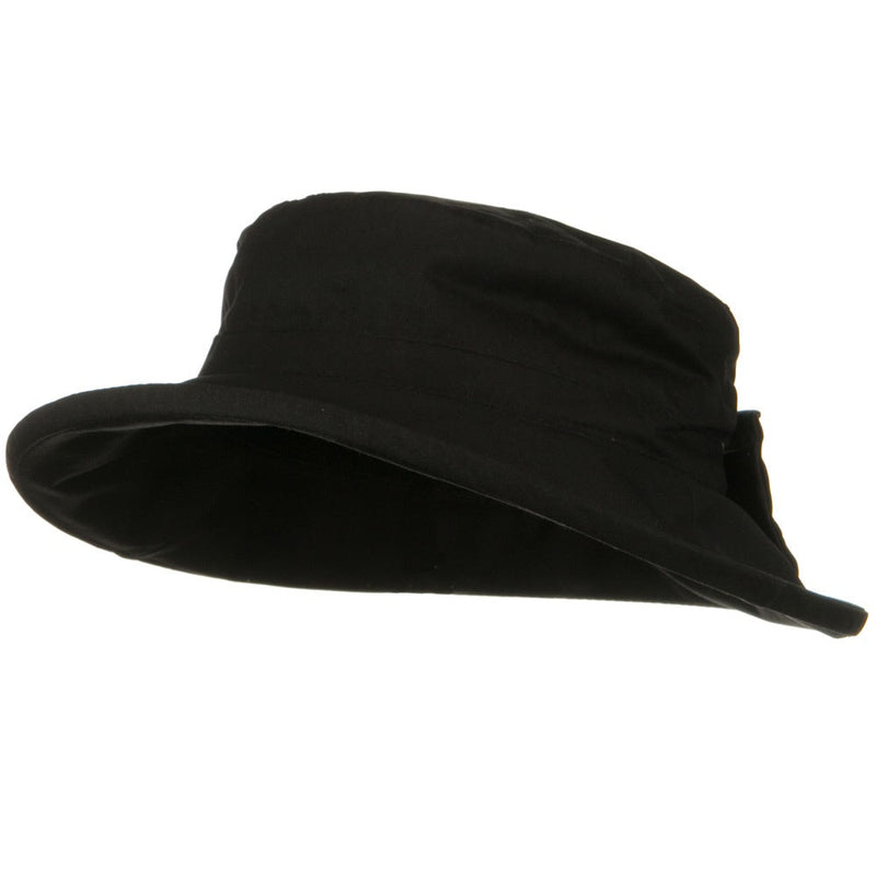 Waxed Cotton Canvas Ladies Wide Brim Bucket Hat