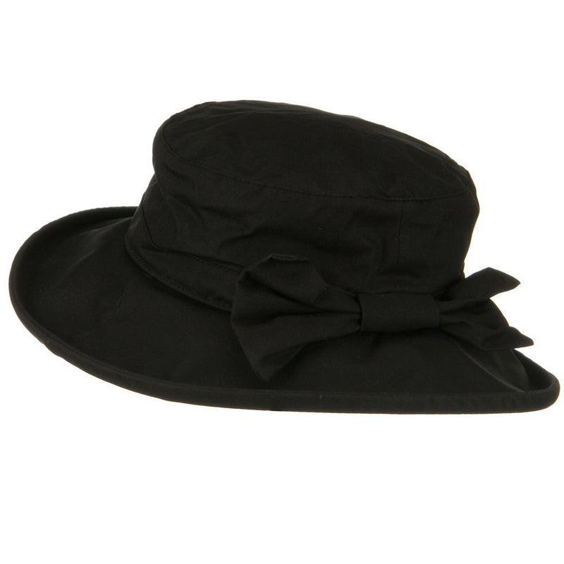 Waxed Cotton Canvas Ladies Wide Brim Bucket Hat