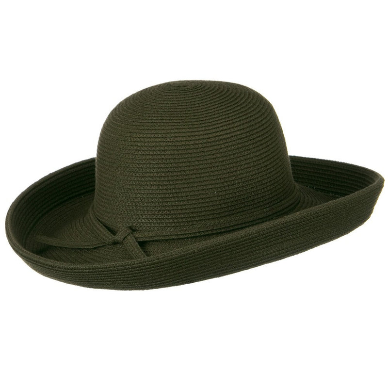 UPF 50+ Cotton Paper Braid Large Kettle Brim Hat