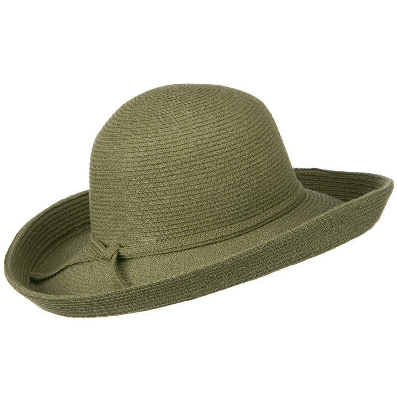 UPF 50+ Cotton Paper Braid Large Kettle Brim Hat