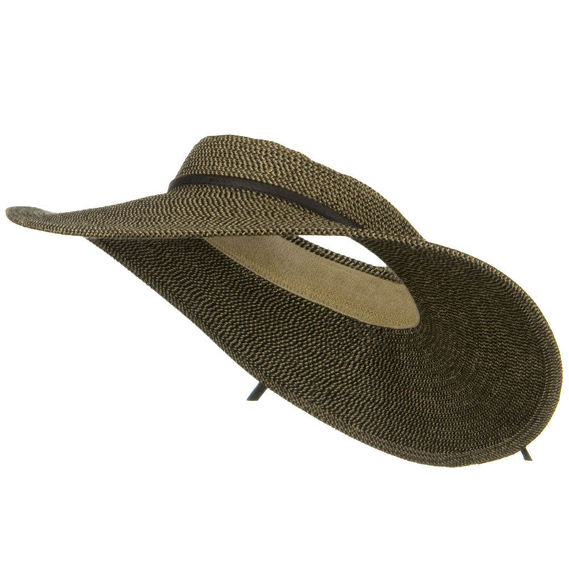 UPF50+ Crownless 4 Inch Wide Brim Visor