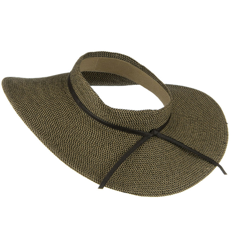 UPF50+ Crownless 4 Inch Wide Brim Visor