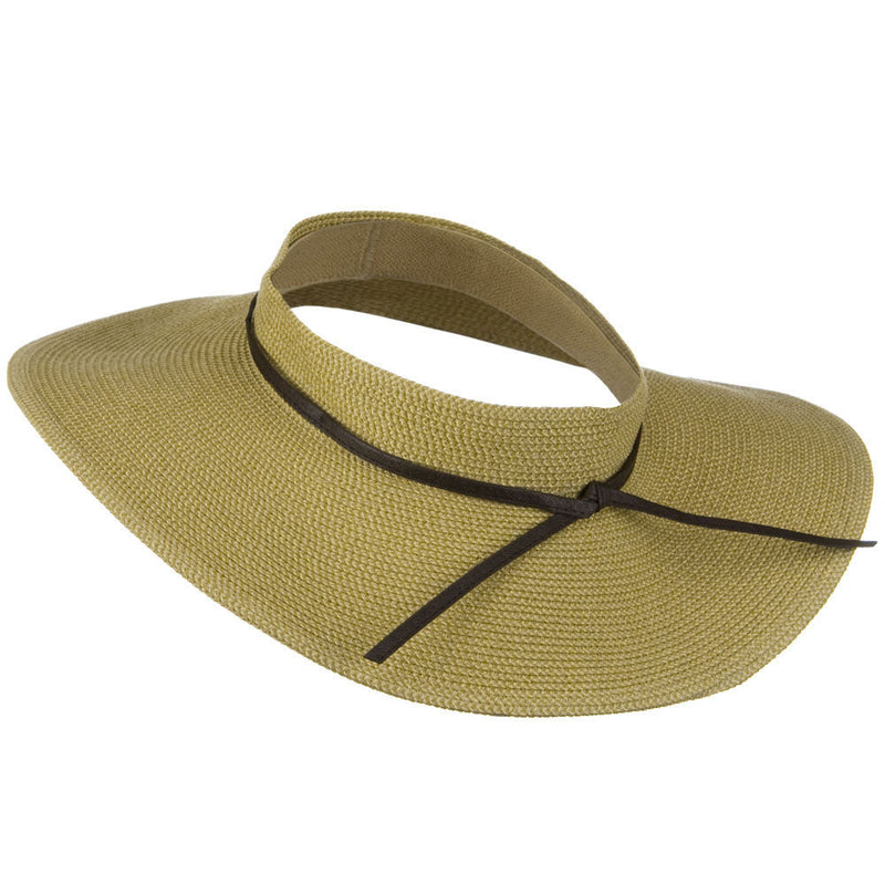 UPF50+ Crownless 4 Inch Wide Brim Visor