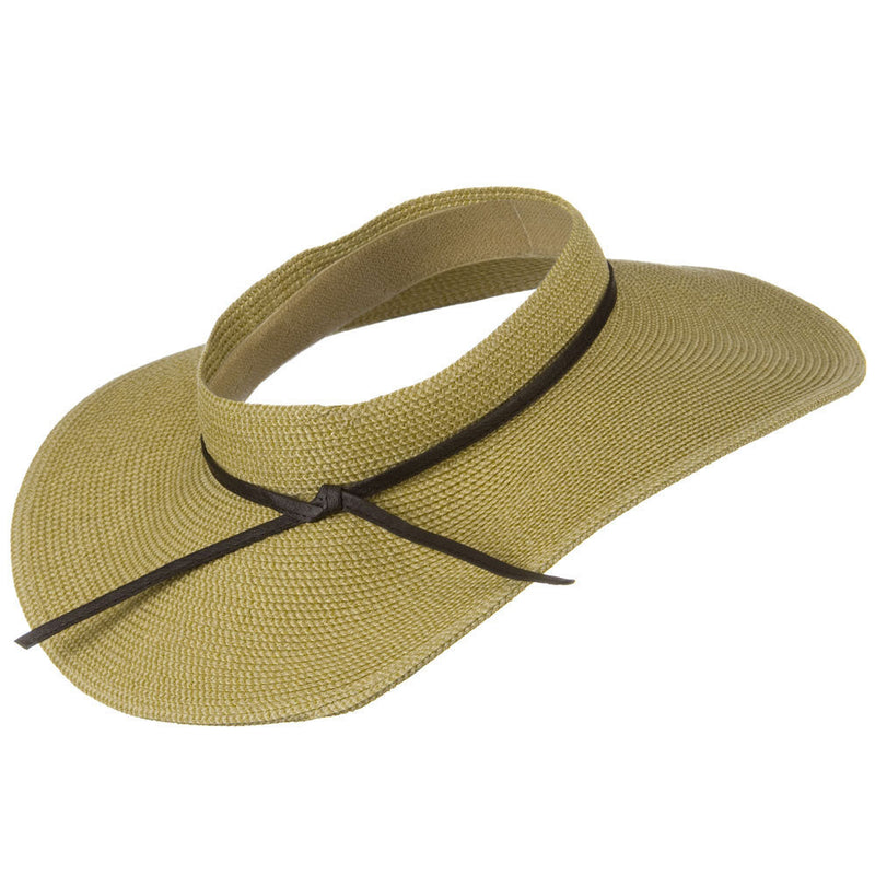 UPF50+ Crownless 4 Inch Wide Brim Visor